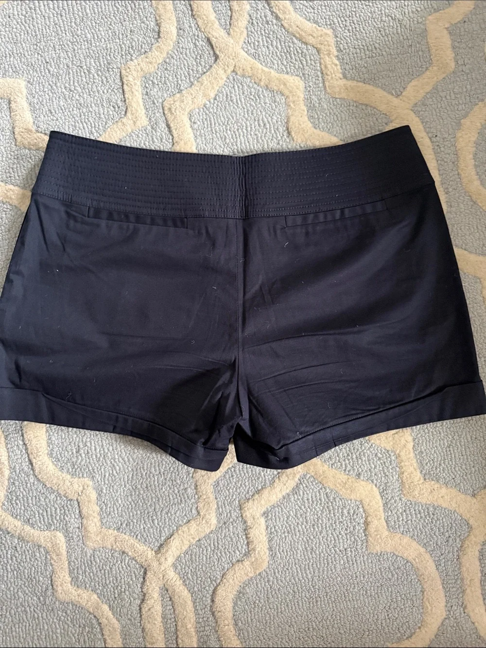 Tory Burch Women’s Navy Pleated Shorts